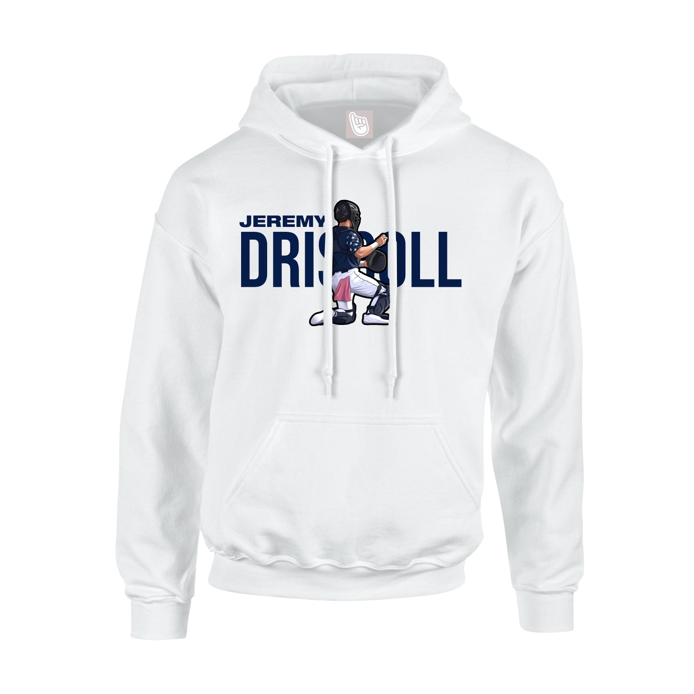 Hoodie — Player Name in White