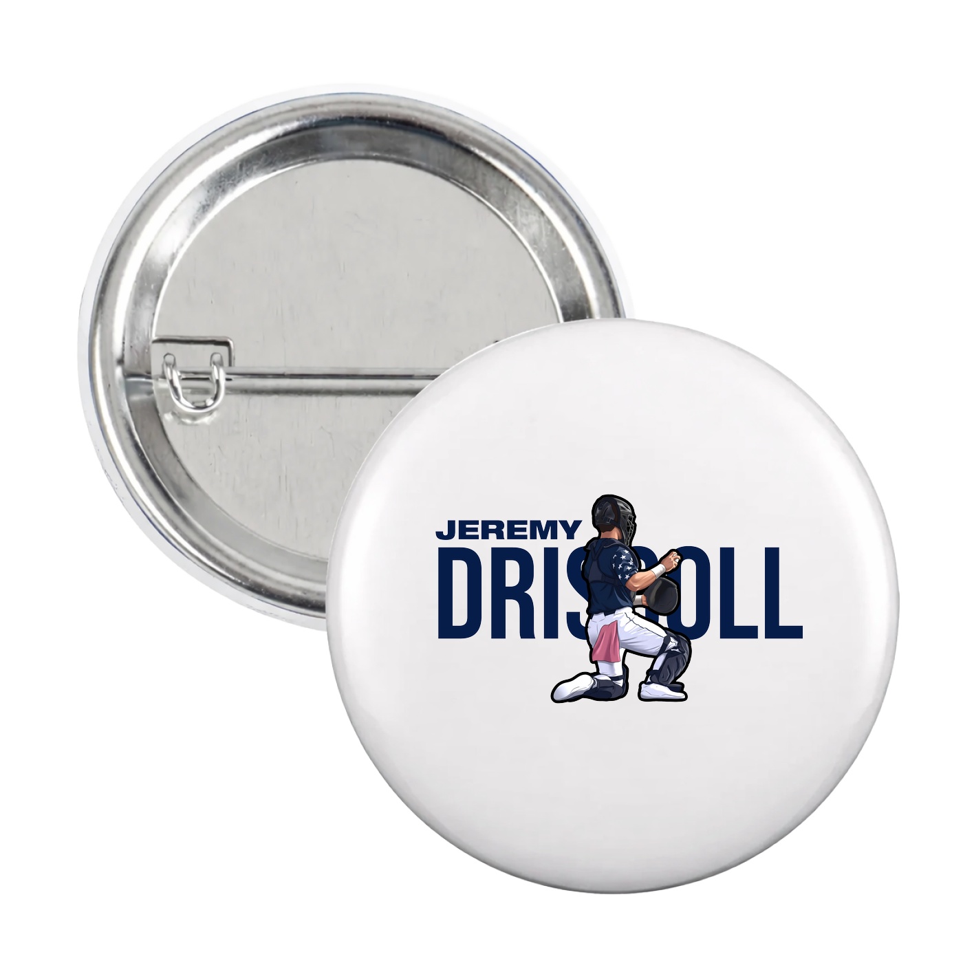 Game Day Button — Player Name in White