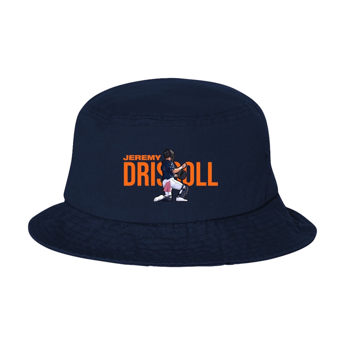 Bucket Cap — Player Name in Navy