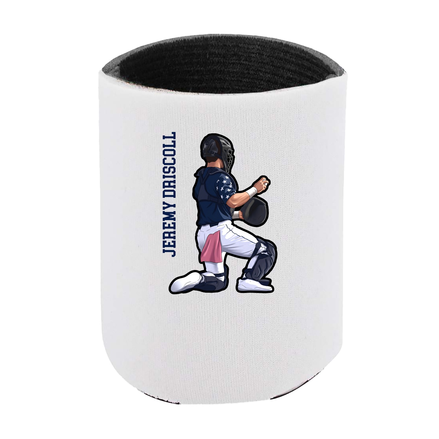 Can Holder — Name Vertical in White