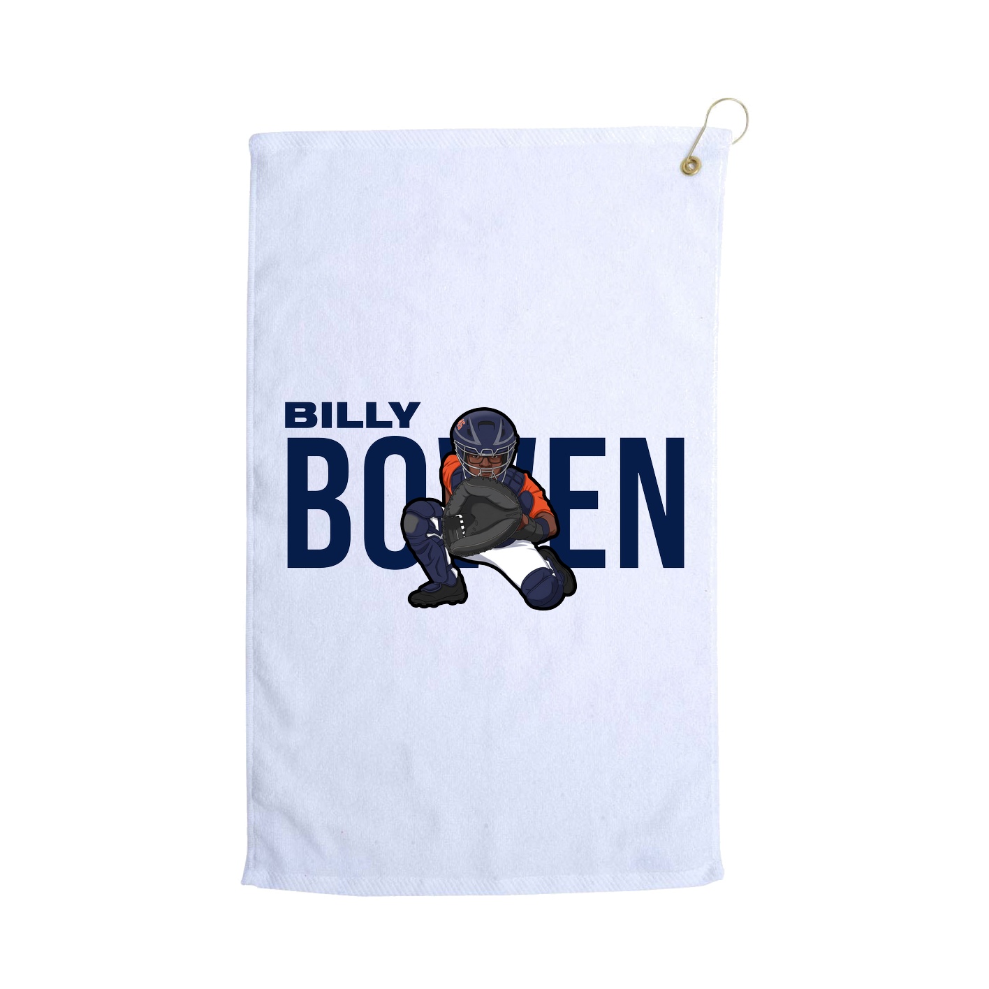 Golf Towel — Player Name in White