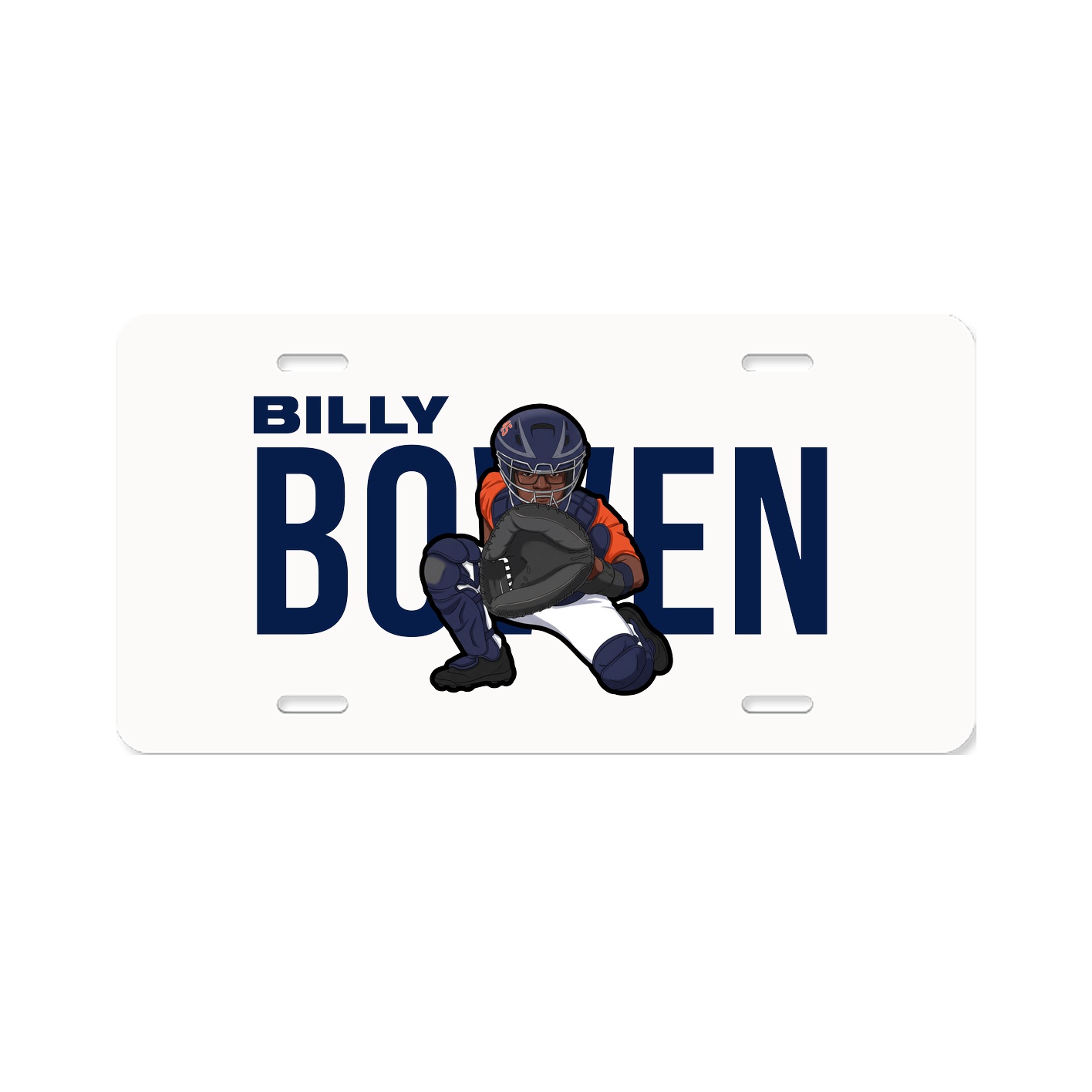License Plate — Player Name in Classic