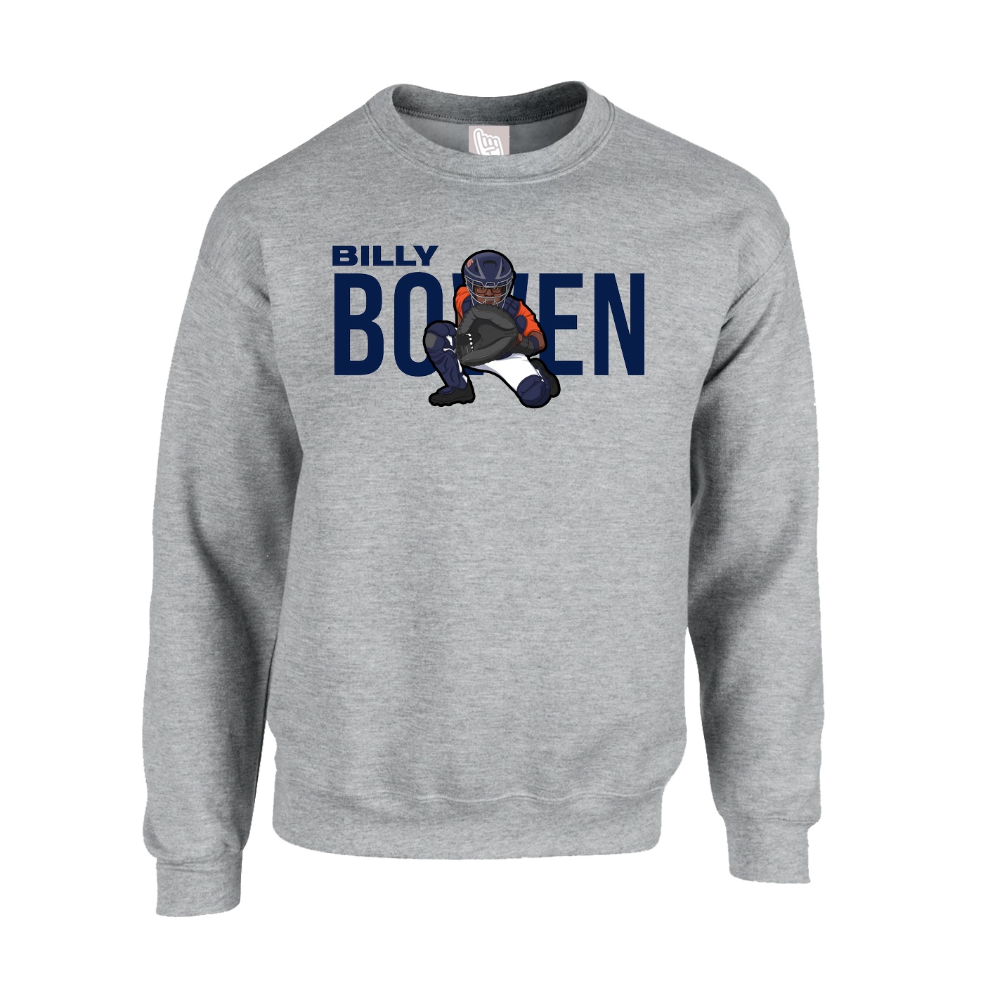 Fleece Crew — Player Name in Grey