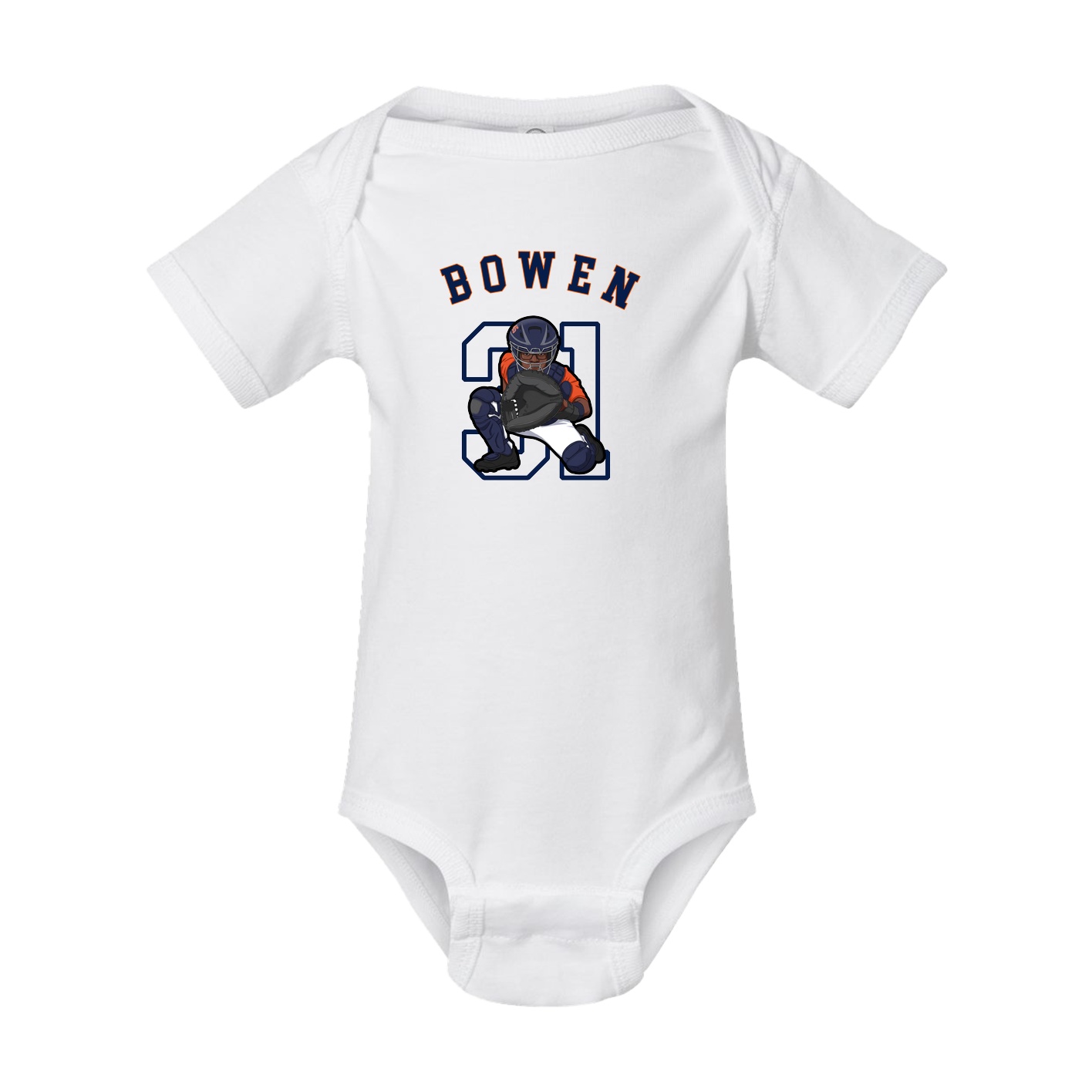 Baby Onesie — Shirsey Arch in White