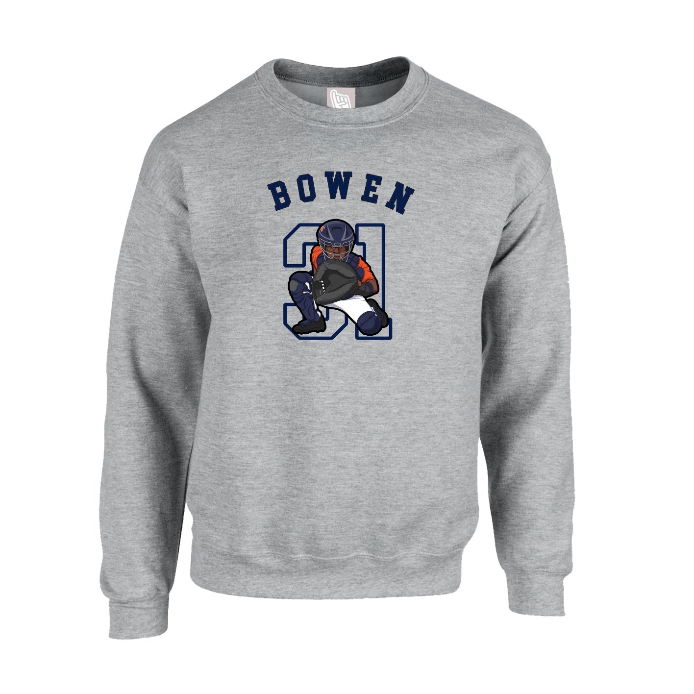 Fleece Crew — Shirsey Arch in Grey