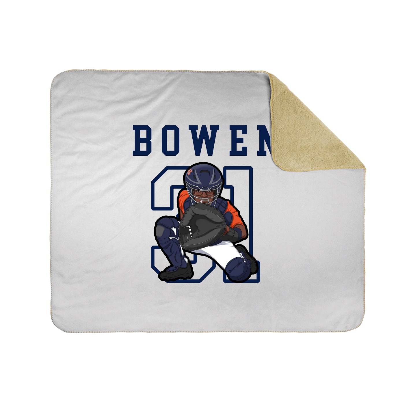Throw Blanket — Shirsey in White