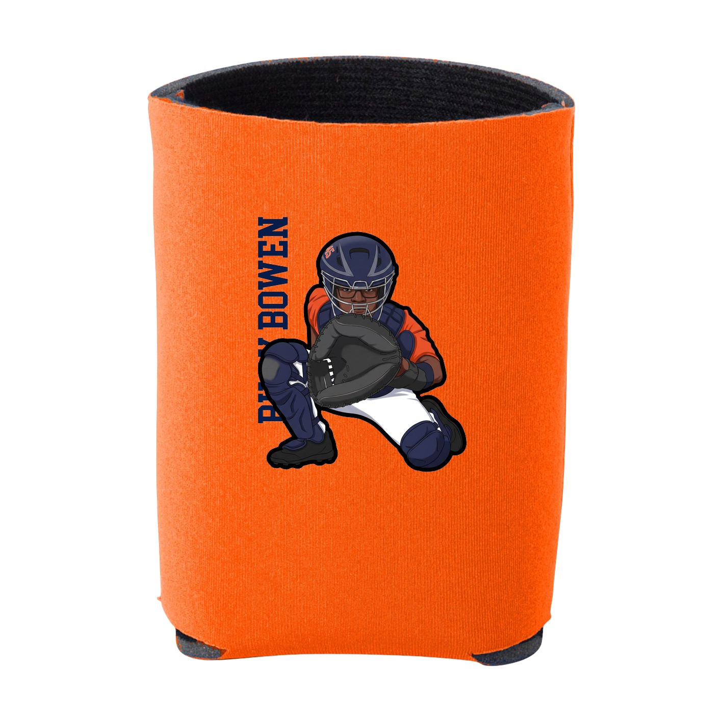Can Holder — Name Vertical in Orange