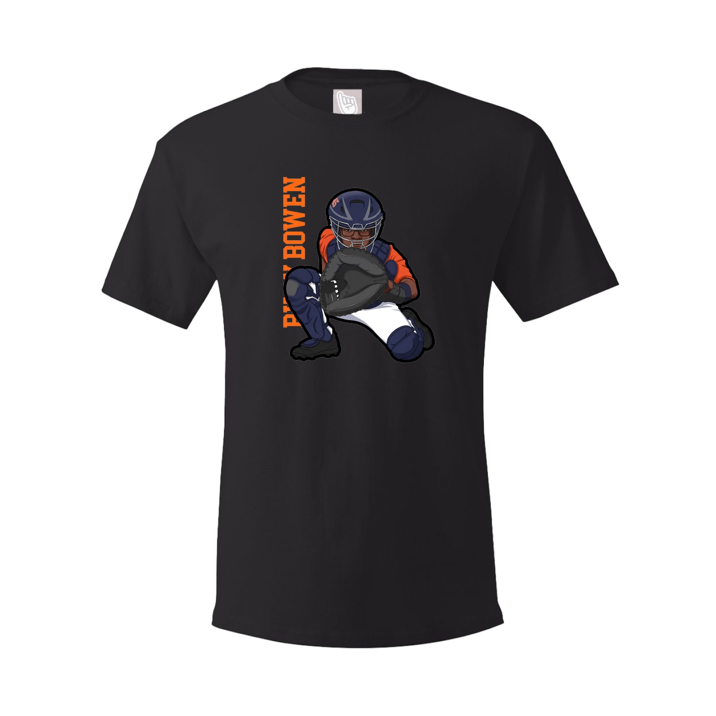 Tee — Name Vertical in Black