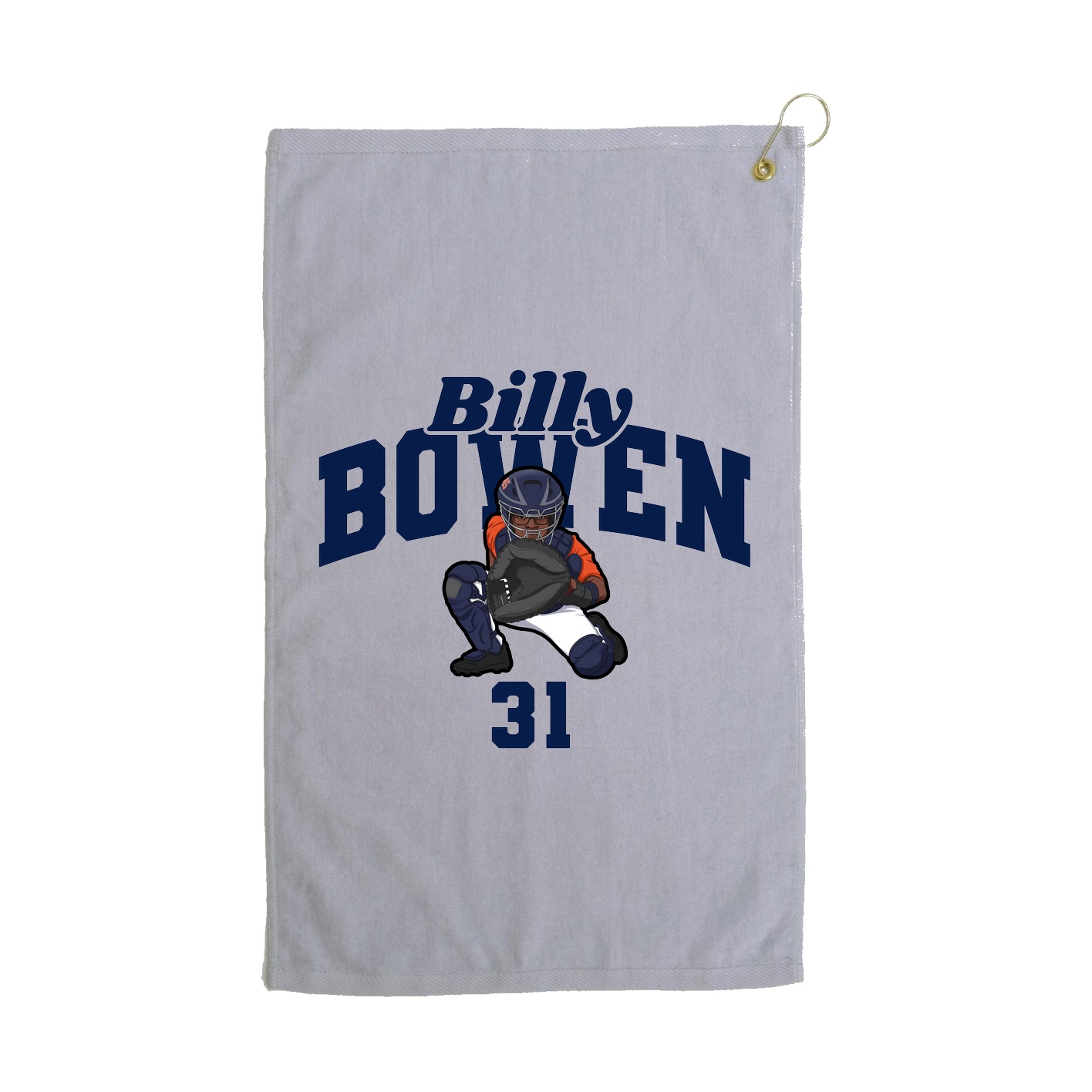 Golf Towel — Signature Arch in Grey