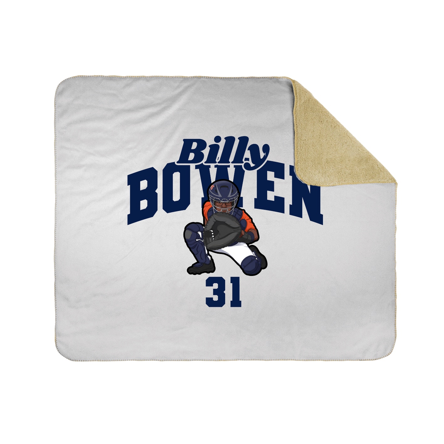 Throw Blanket — Signature Arch in White