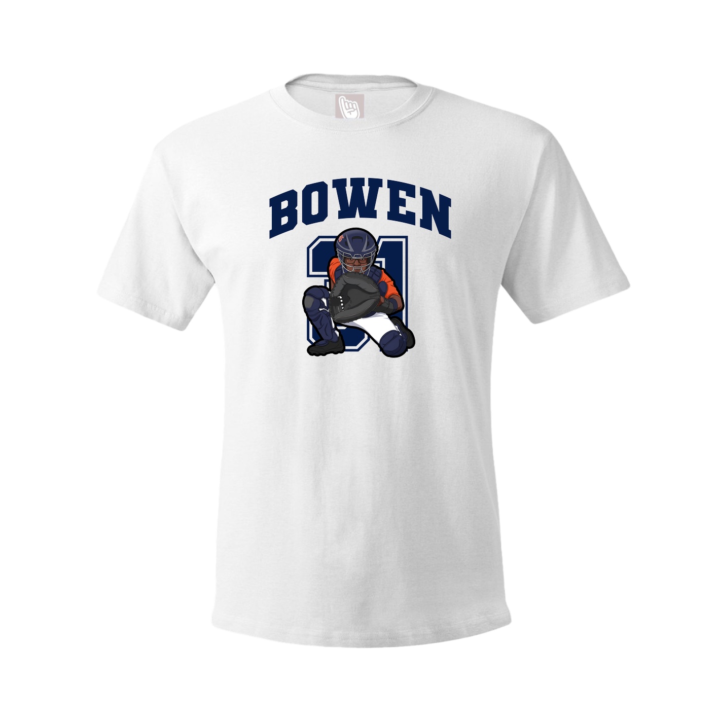 Tee — Number in White