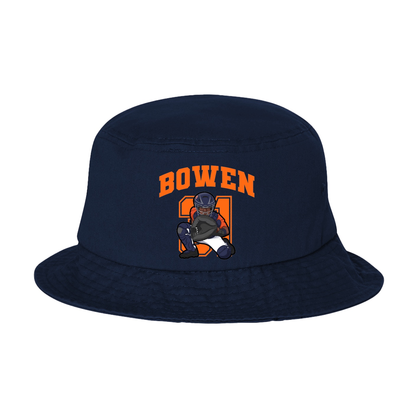 Bucket Cap — Number in Navy