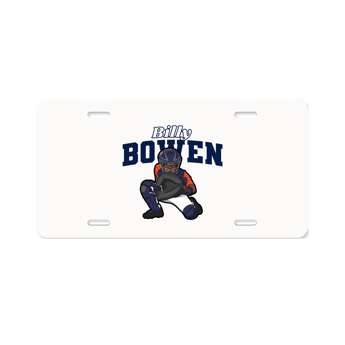 License Plate — Name Arch in Classic