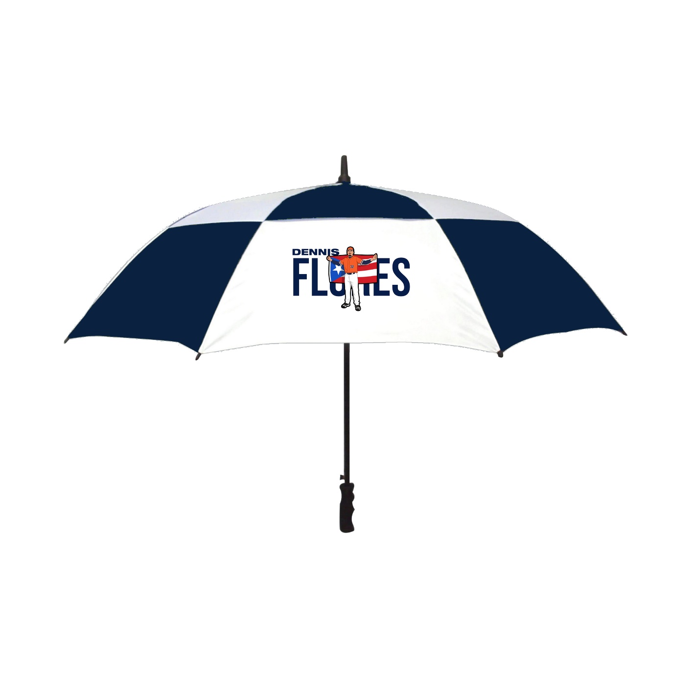Golf Umbrella — Player Name in Navy