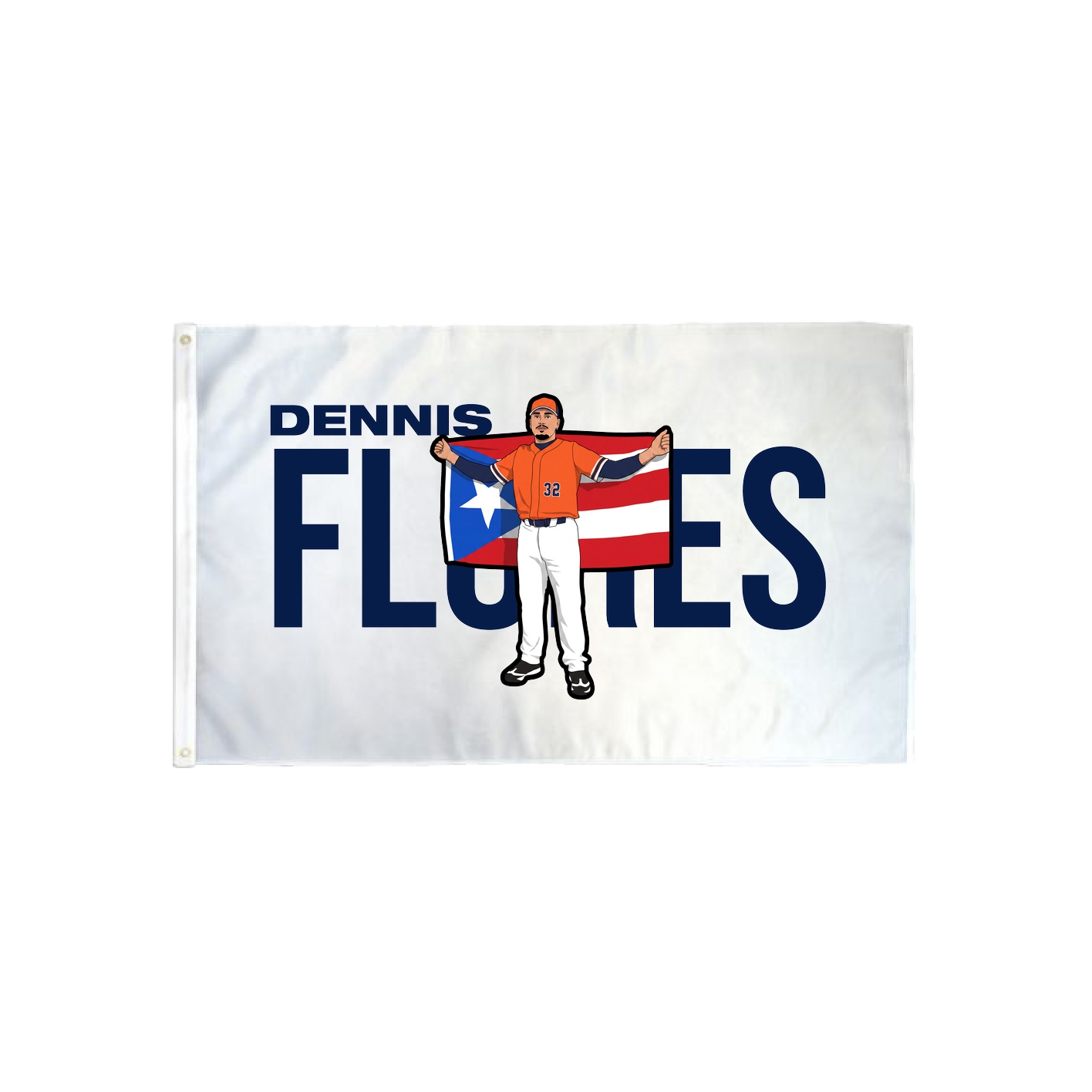 3x5 Flag — Player Name in Classic