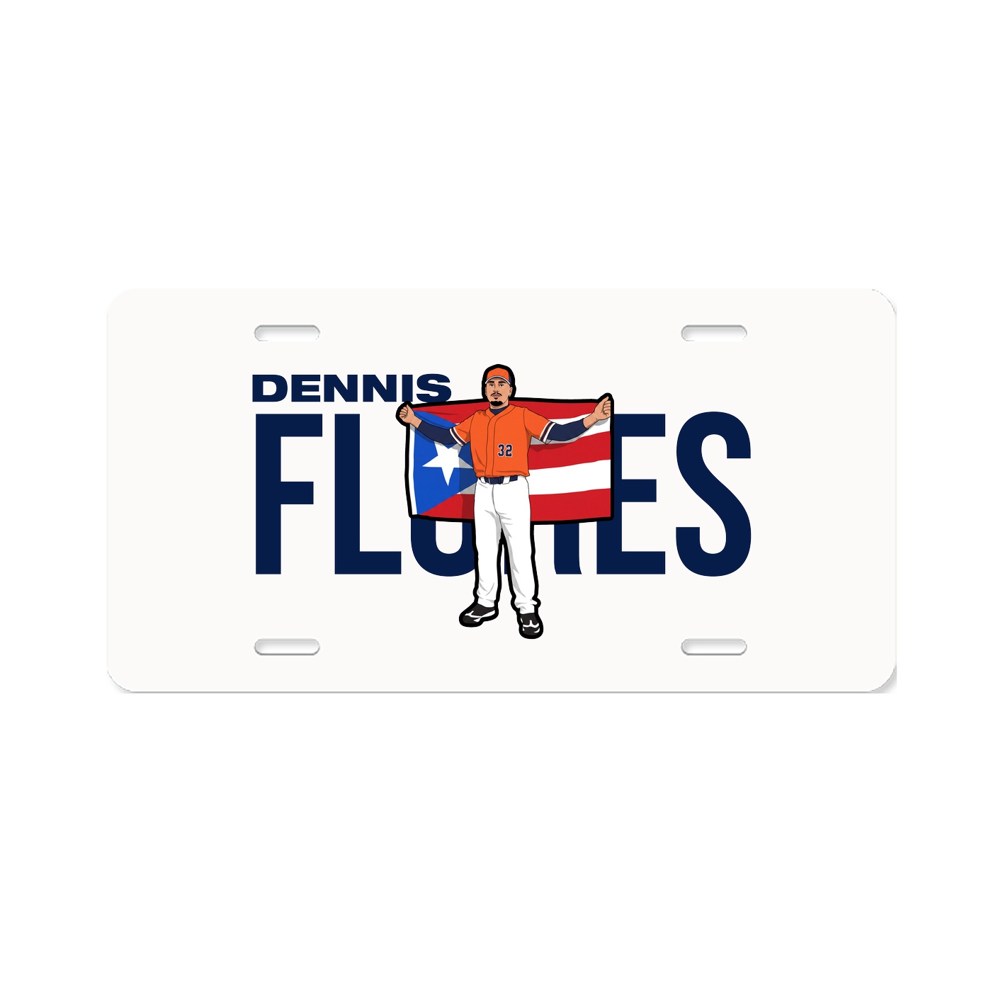 License Plate — Player Name in Classic