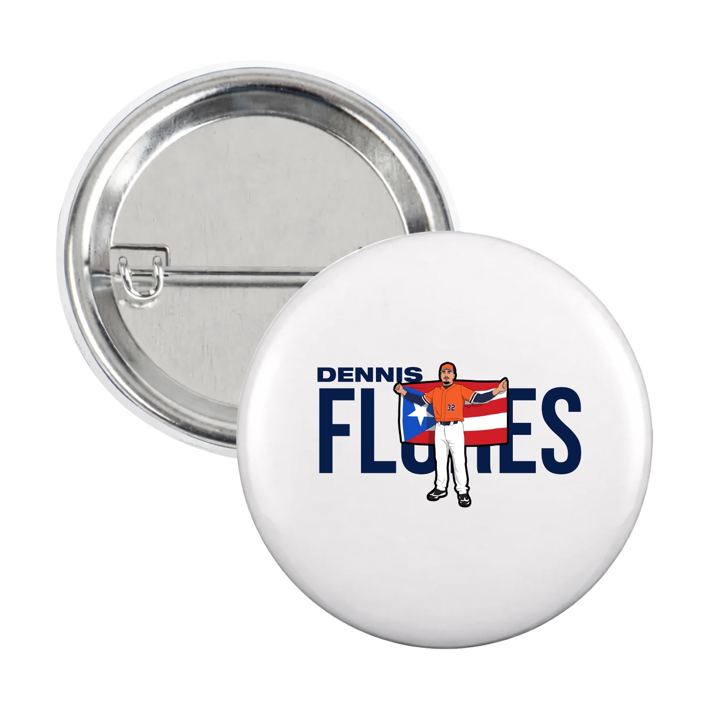 Game Day Button — Player Name in White