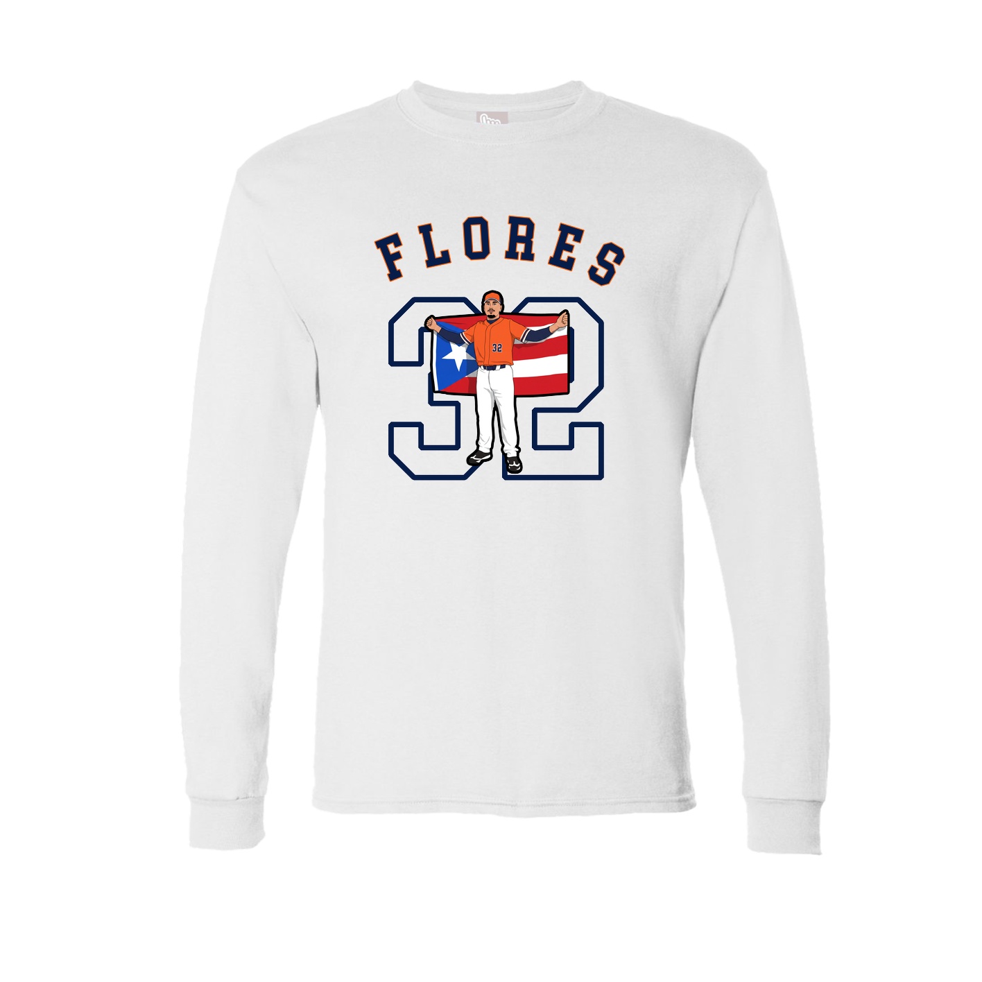 Long Sleeve Tee — Shirsey Arch in White