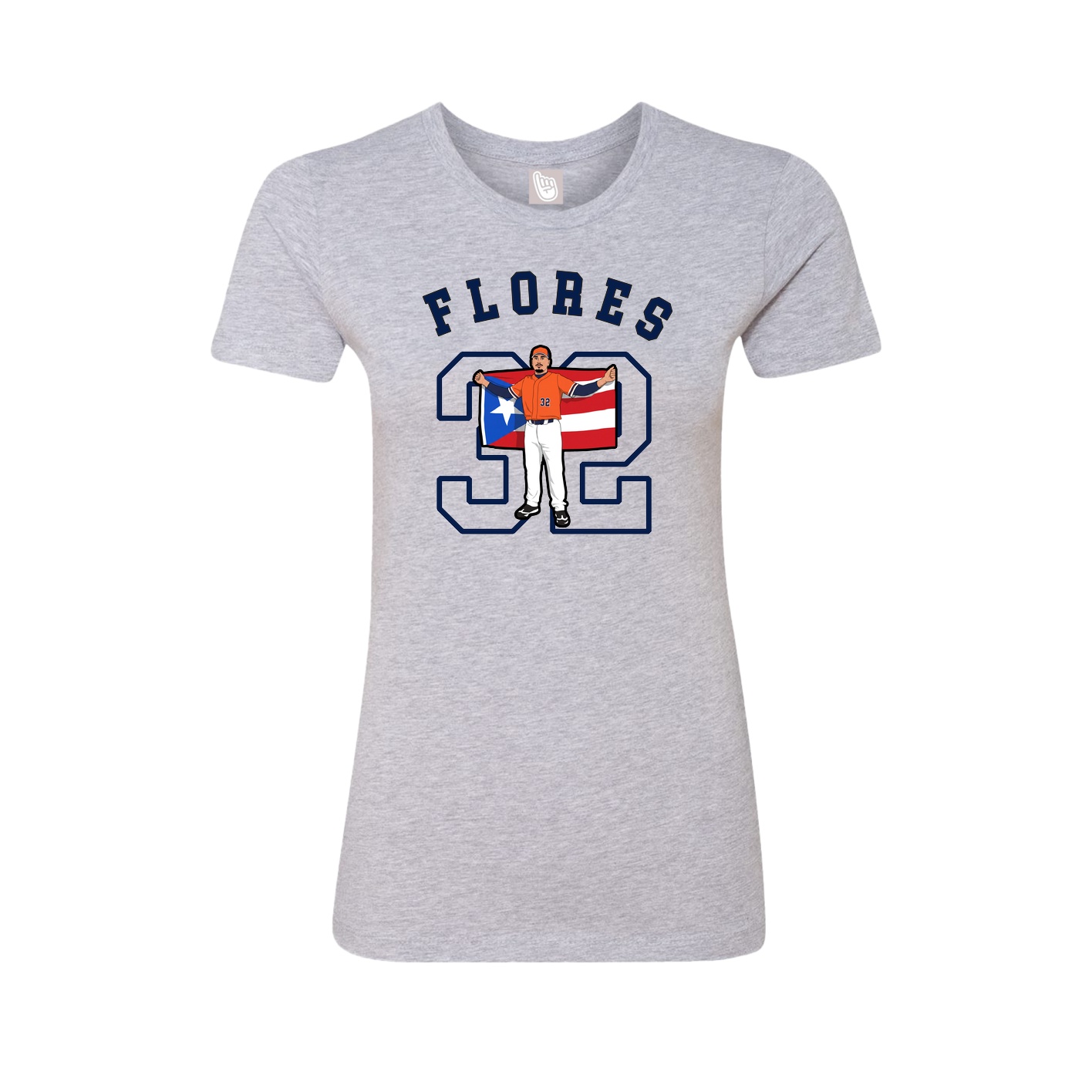 Fitted Women's Tee — Shirsey Arch in Grey