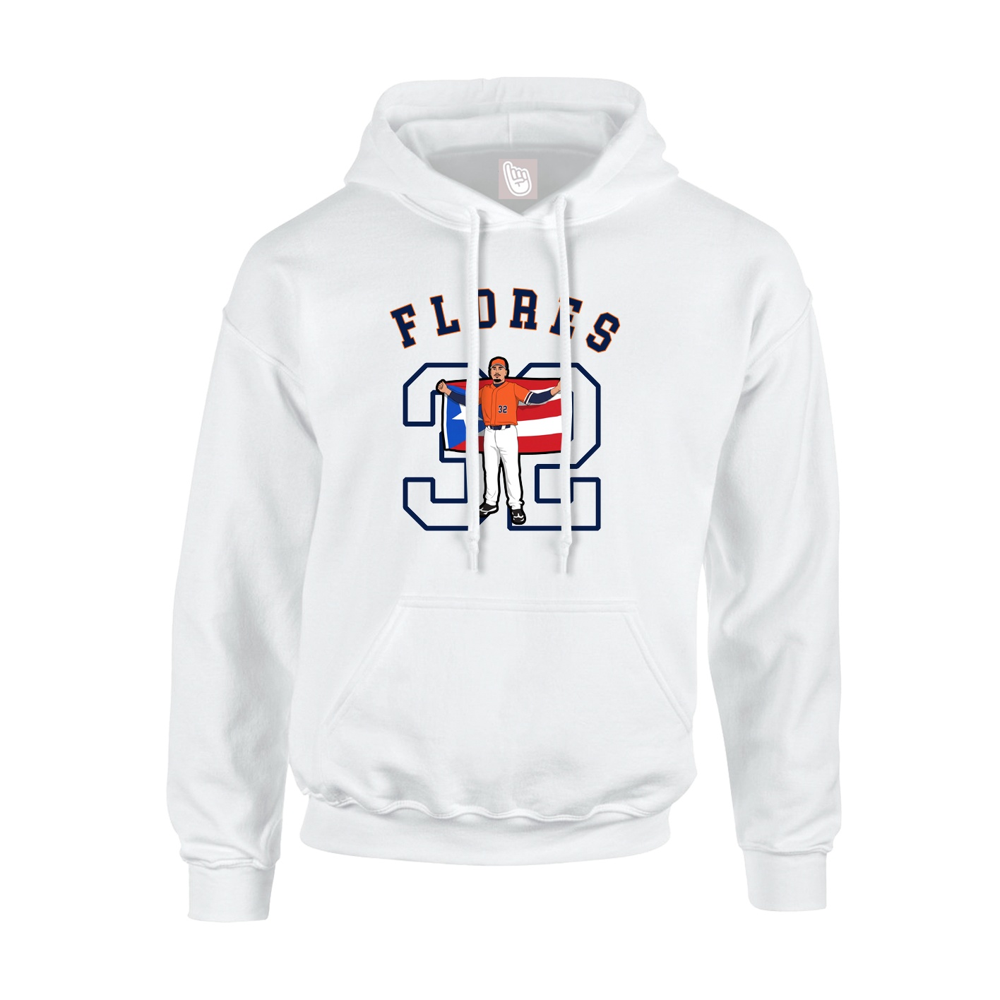 Hoodie — Shirsey Arch in White