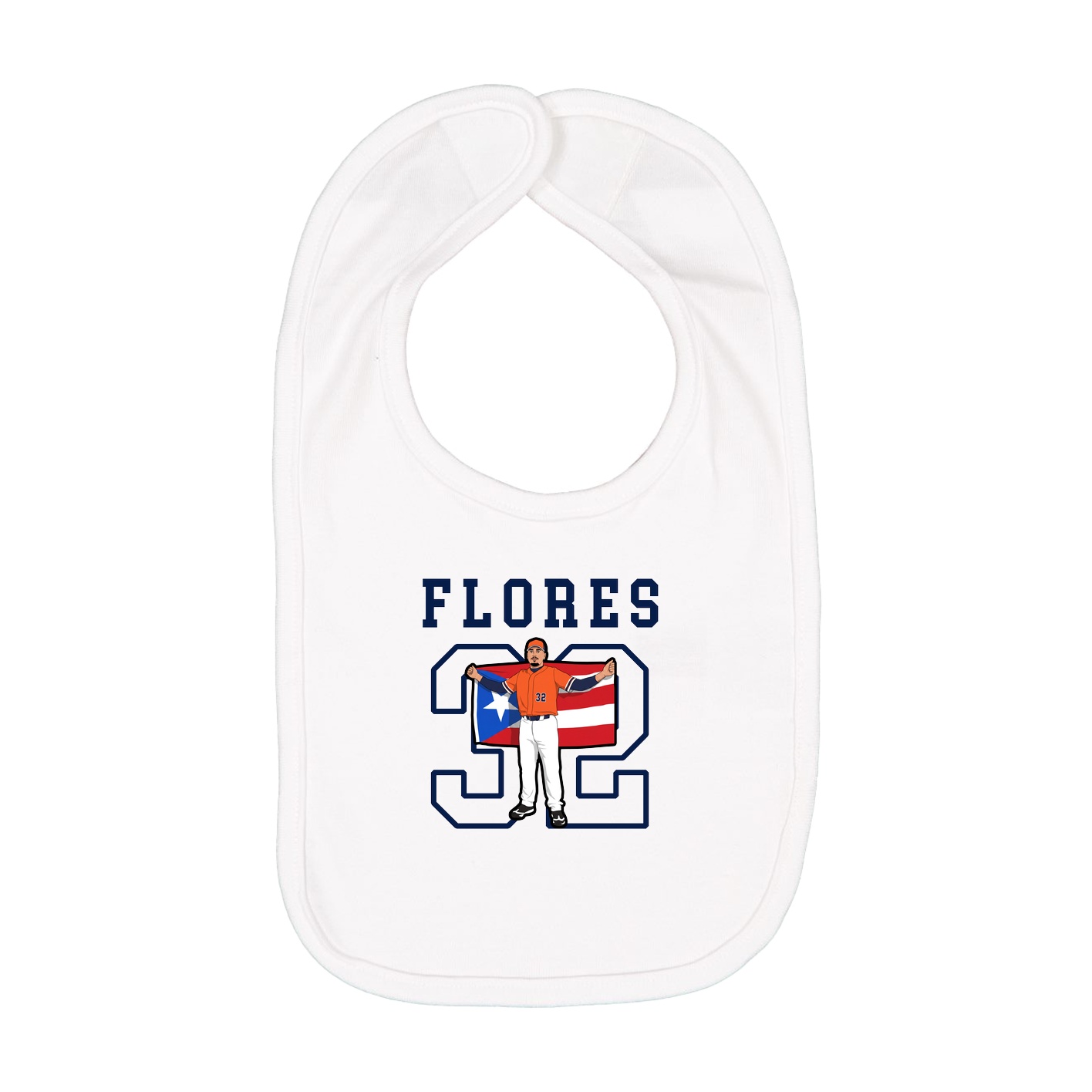 Infant Bib — Shirsey in White