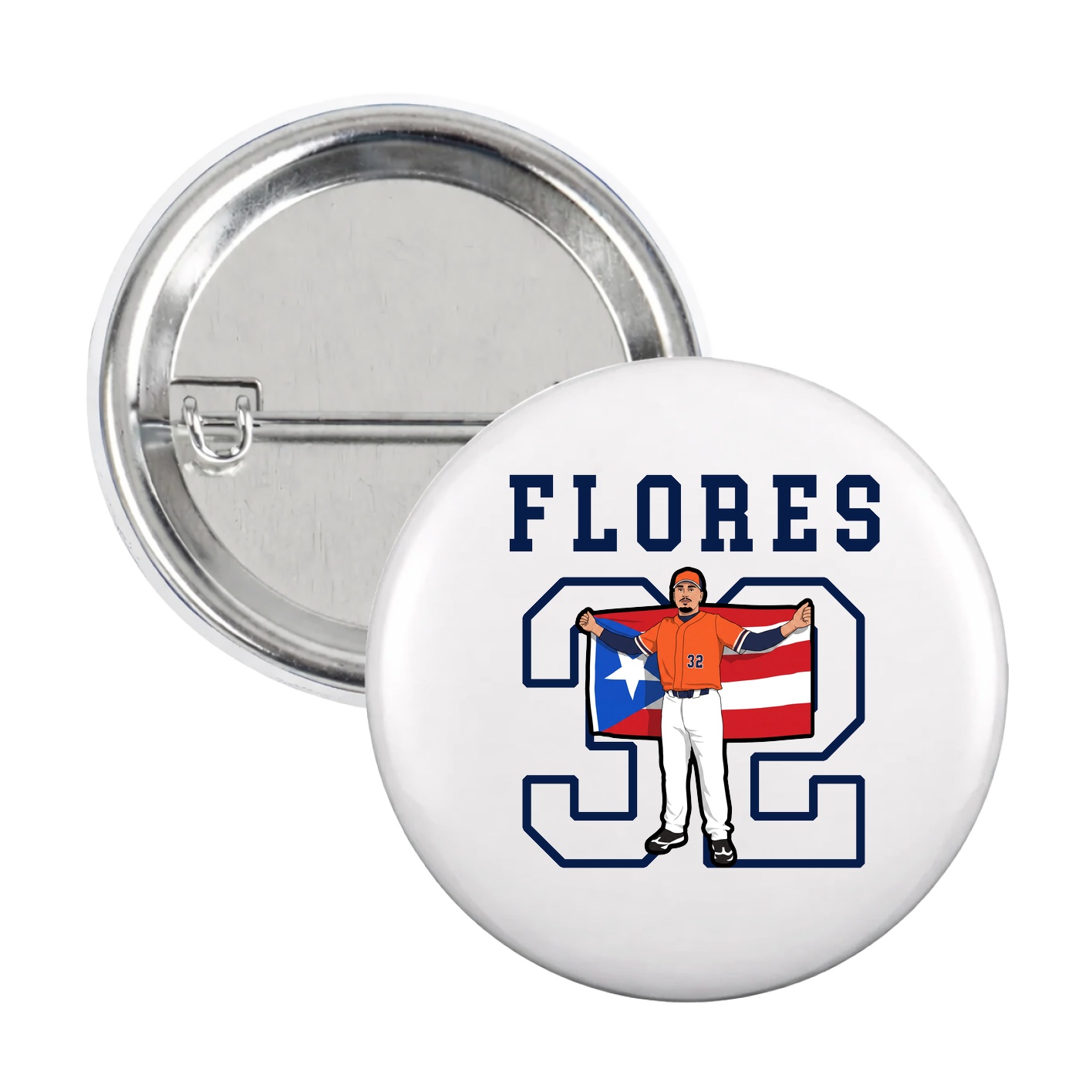 Game Day Button — Shirsey in White