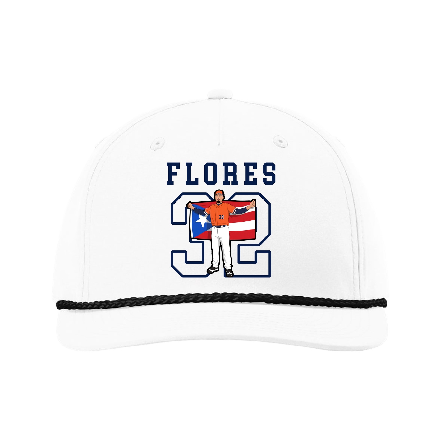 Five-Panel Classic Rope Cap — Shirsey in White