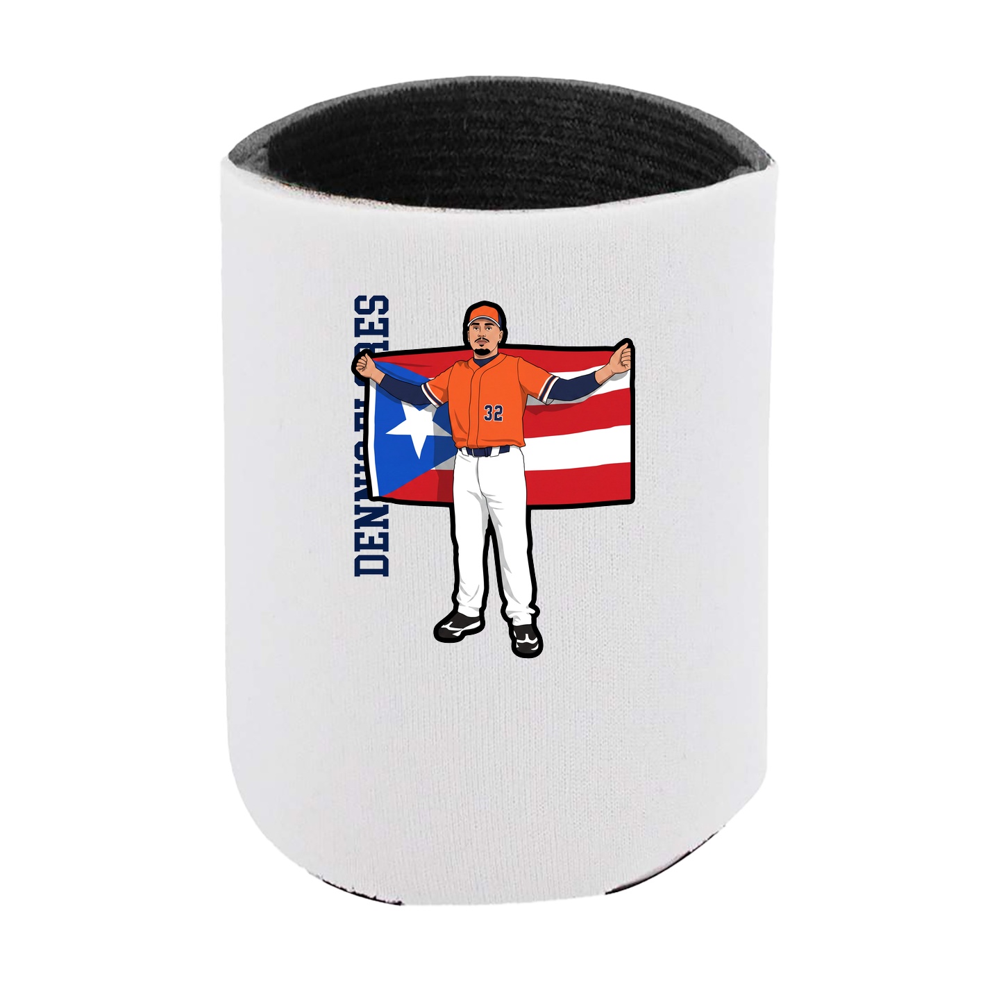 Can Holder — Name Vertical in White