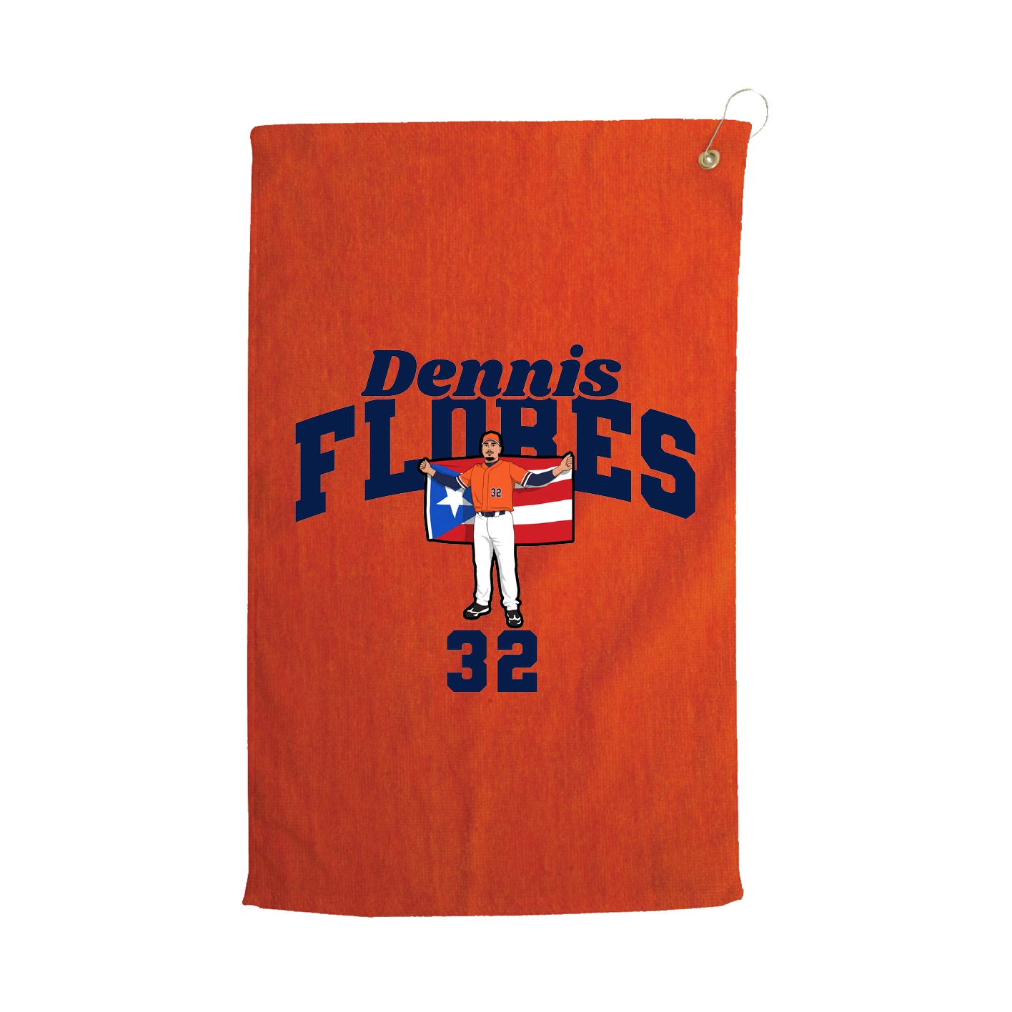 Golf Towel — Signature Arch in Orange