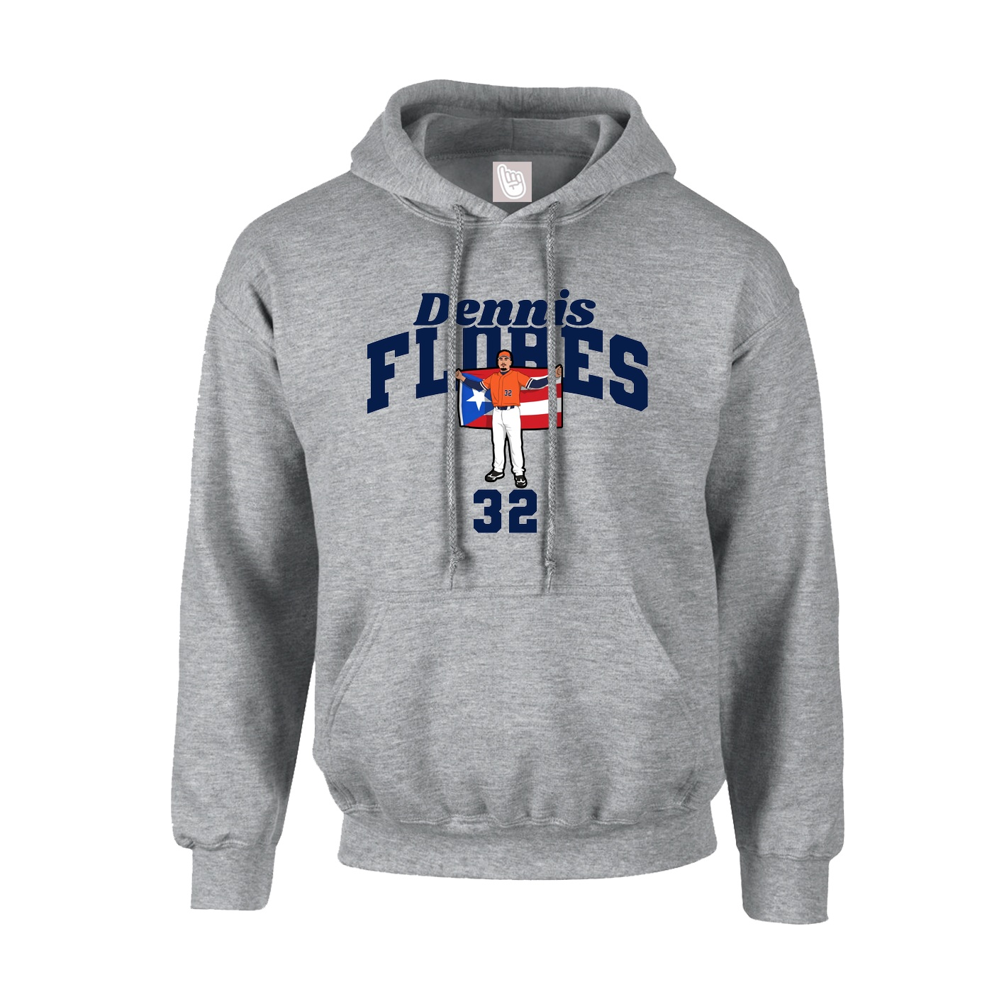Youth Hoodie — Signature Arch in Grey