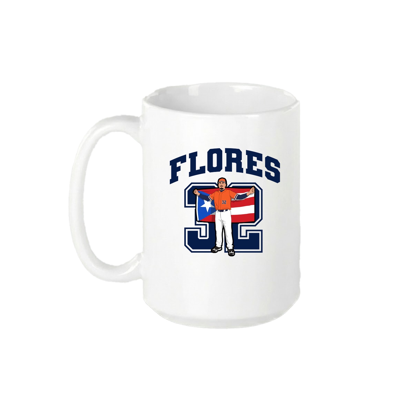 15oz Coffee Mug — Number in White
