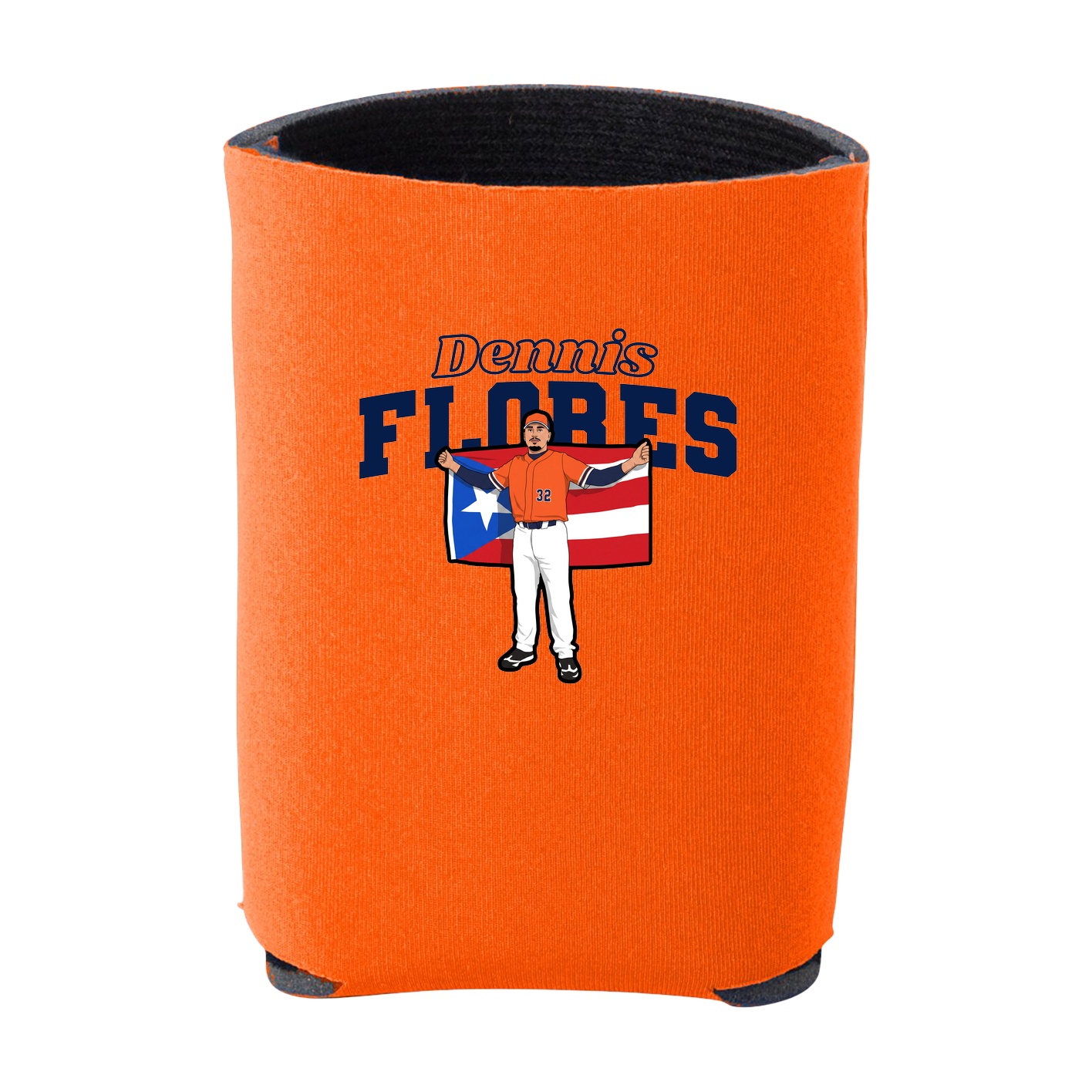 Can Holder — Name Arch in Orange