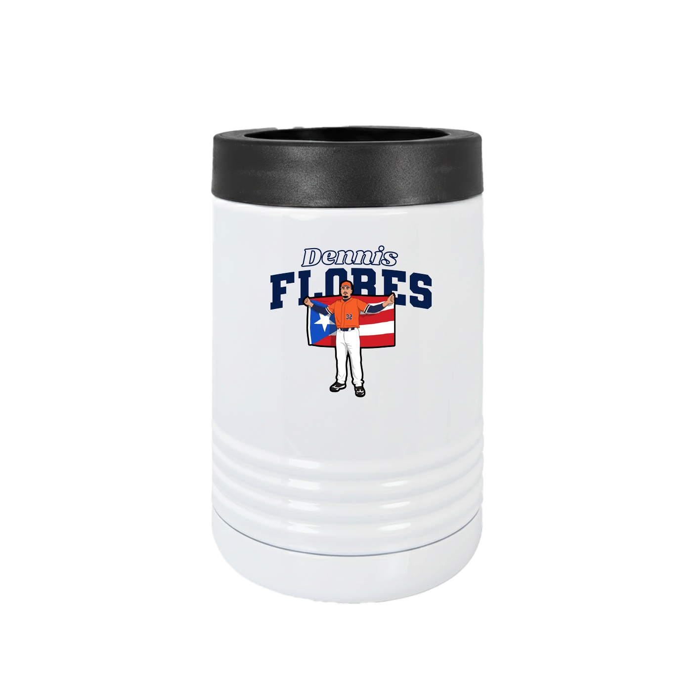 Beverage Holder — Name Arch in White