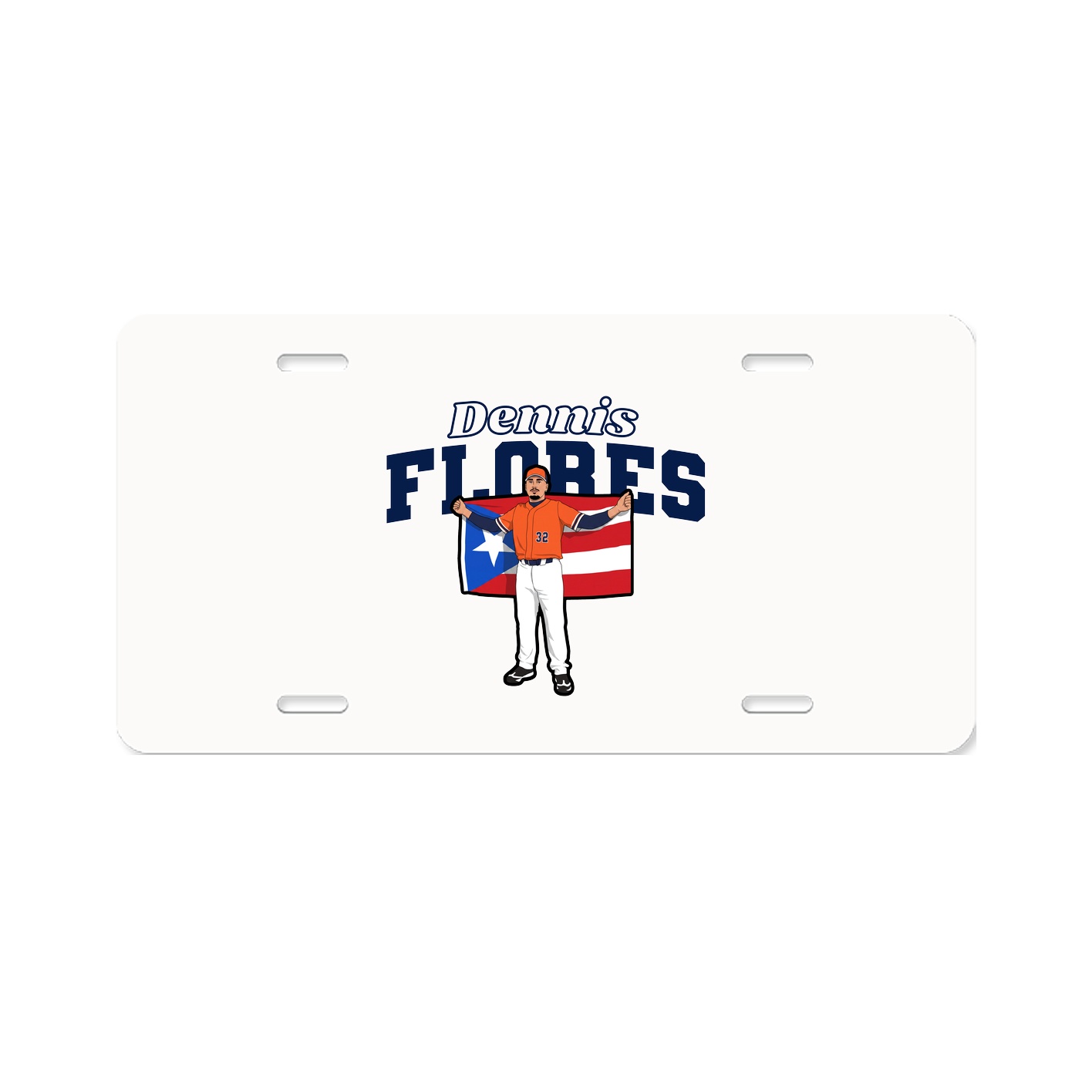 License Plate — Name Arch in Classic