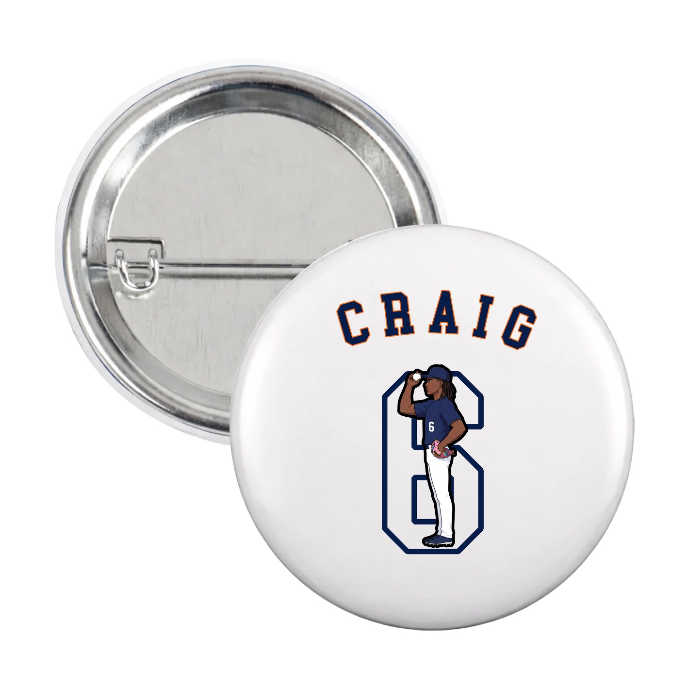 Game Day Button — Shirsey Arch in White