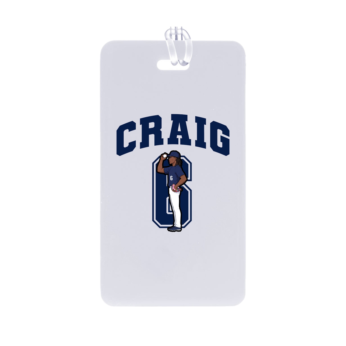 Bag Tag — Number in Classic