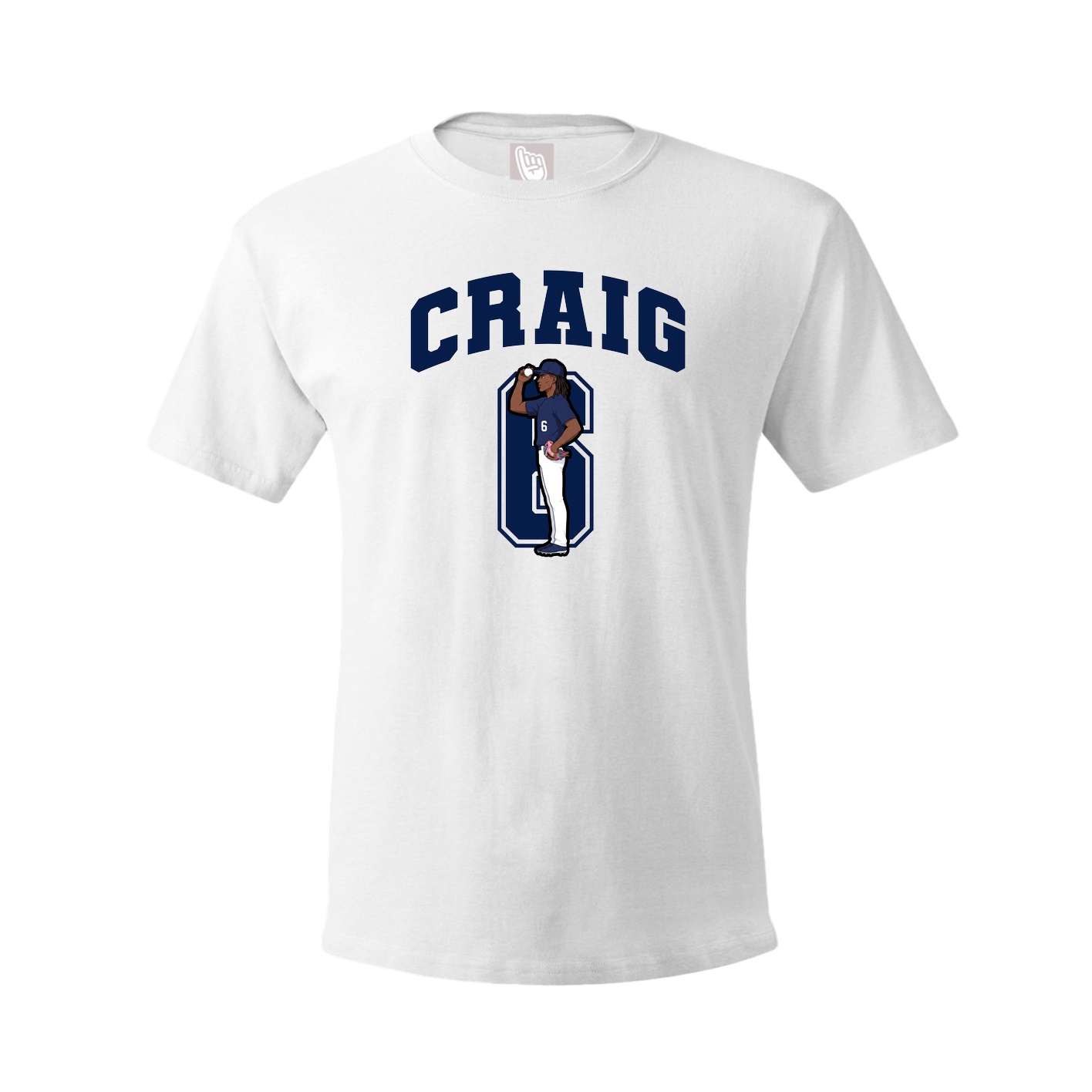 Tee — Number in White