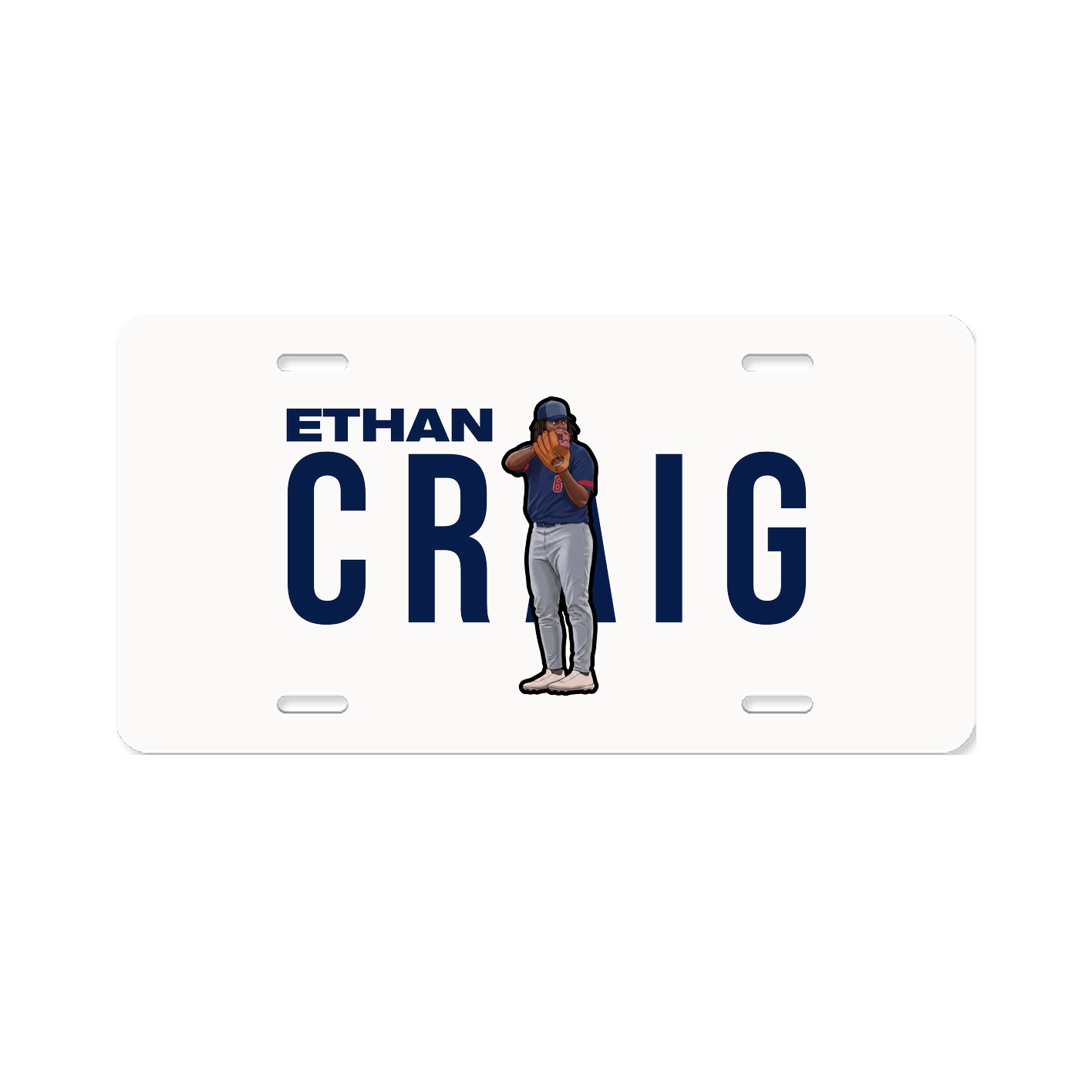 License Plate — Player Name in Classic
