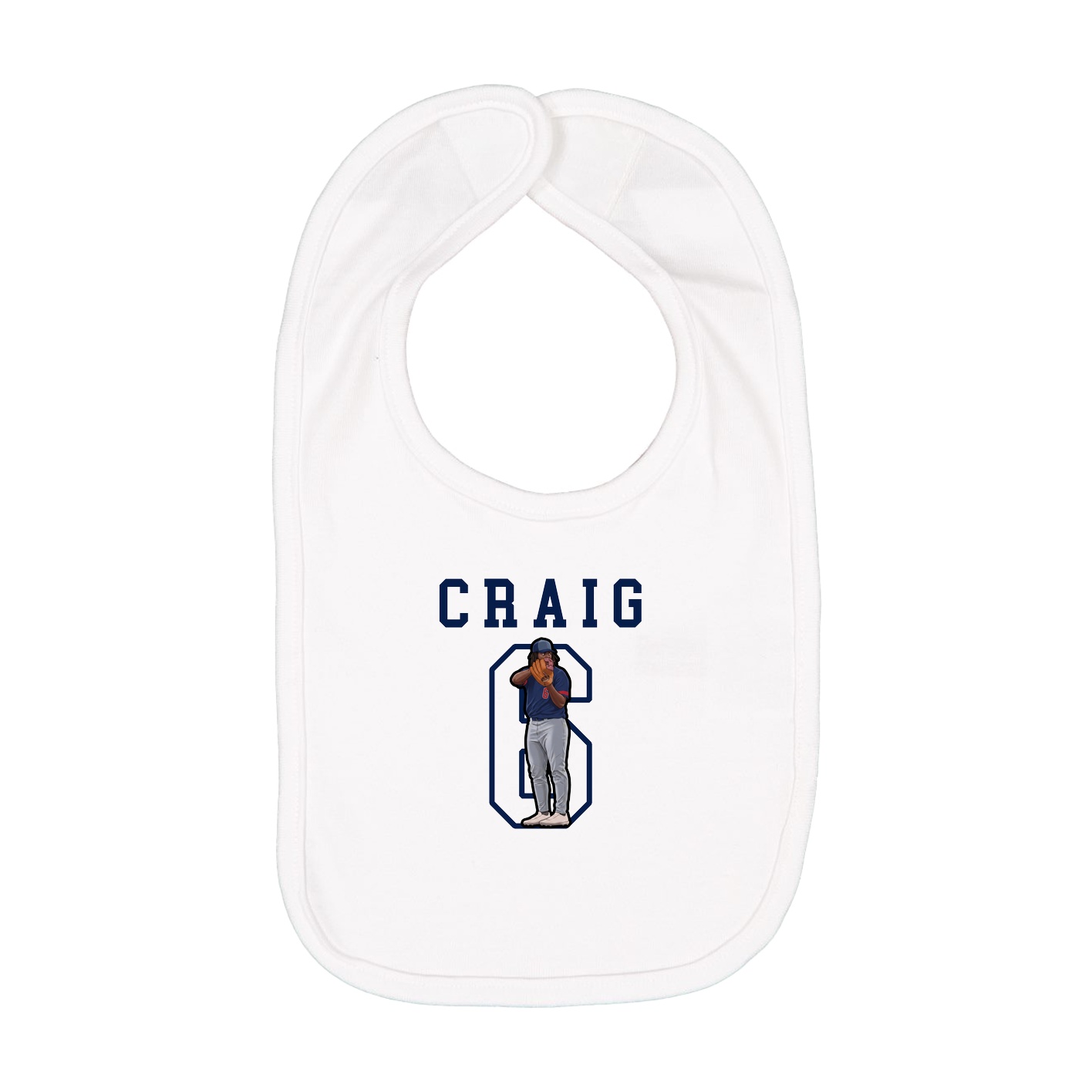 Infant Bib — Shirsey in White
