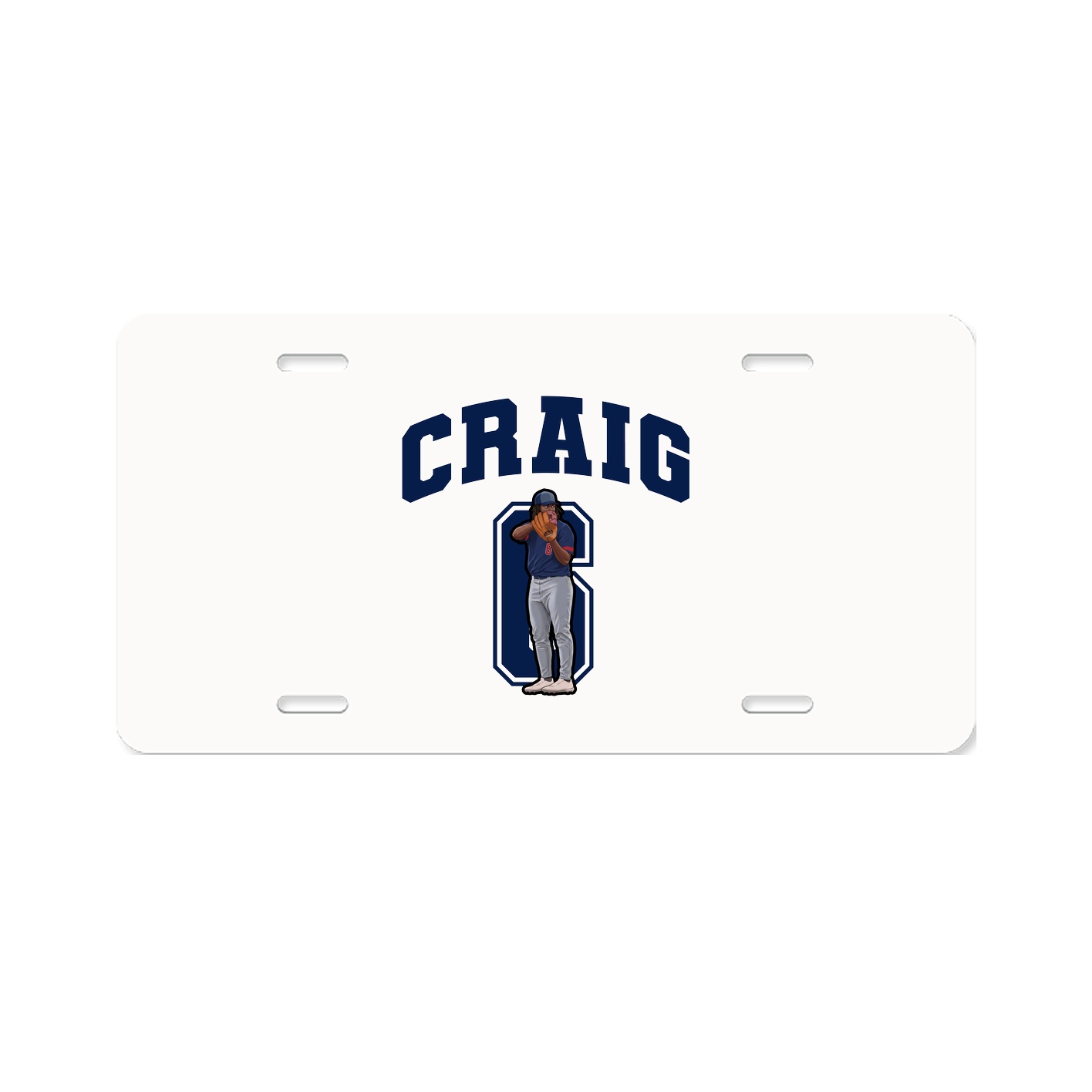 License Plate — Number in Classic