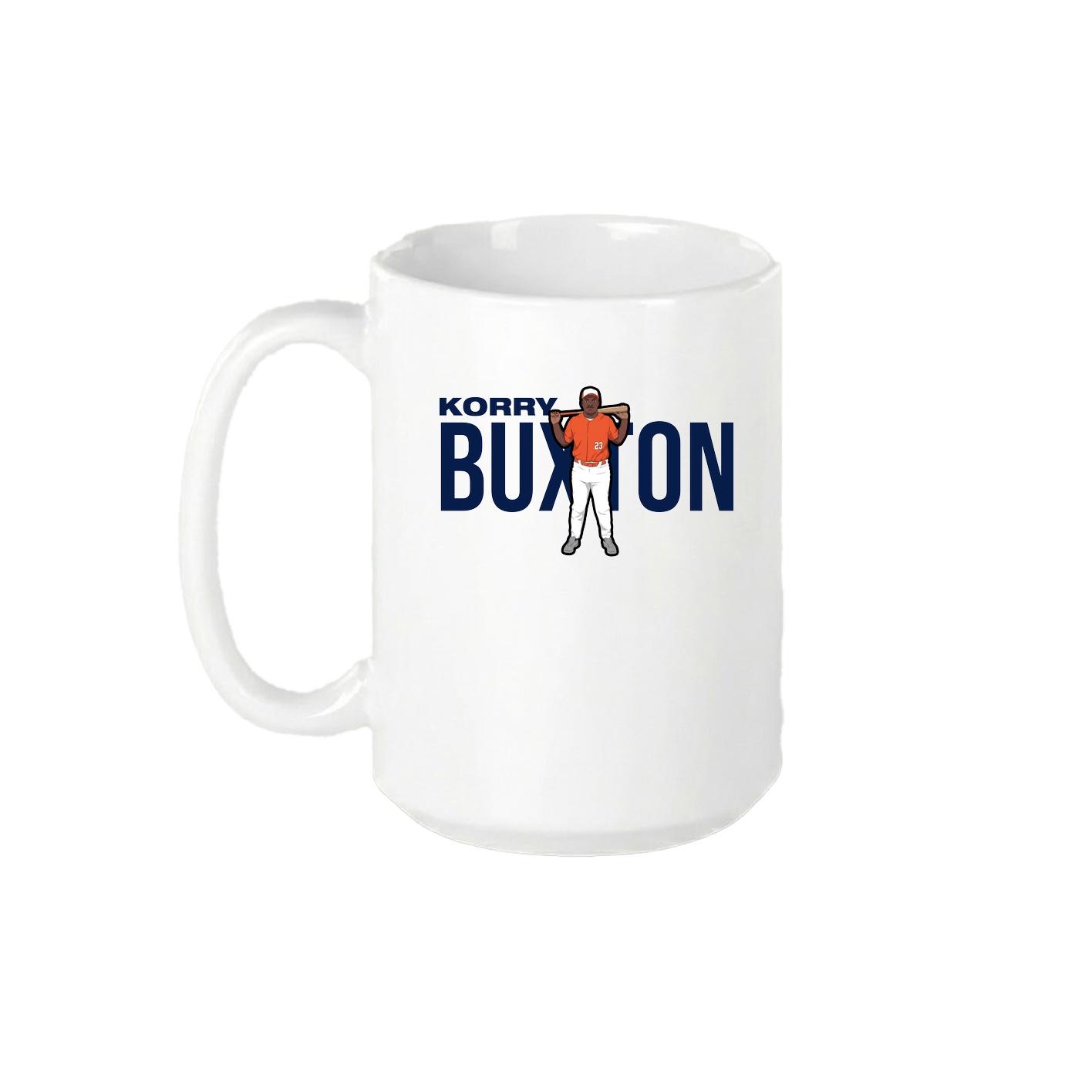 15oz Coffee Mug — Player Name in White