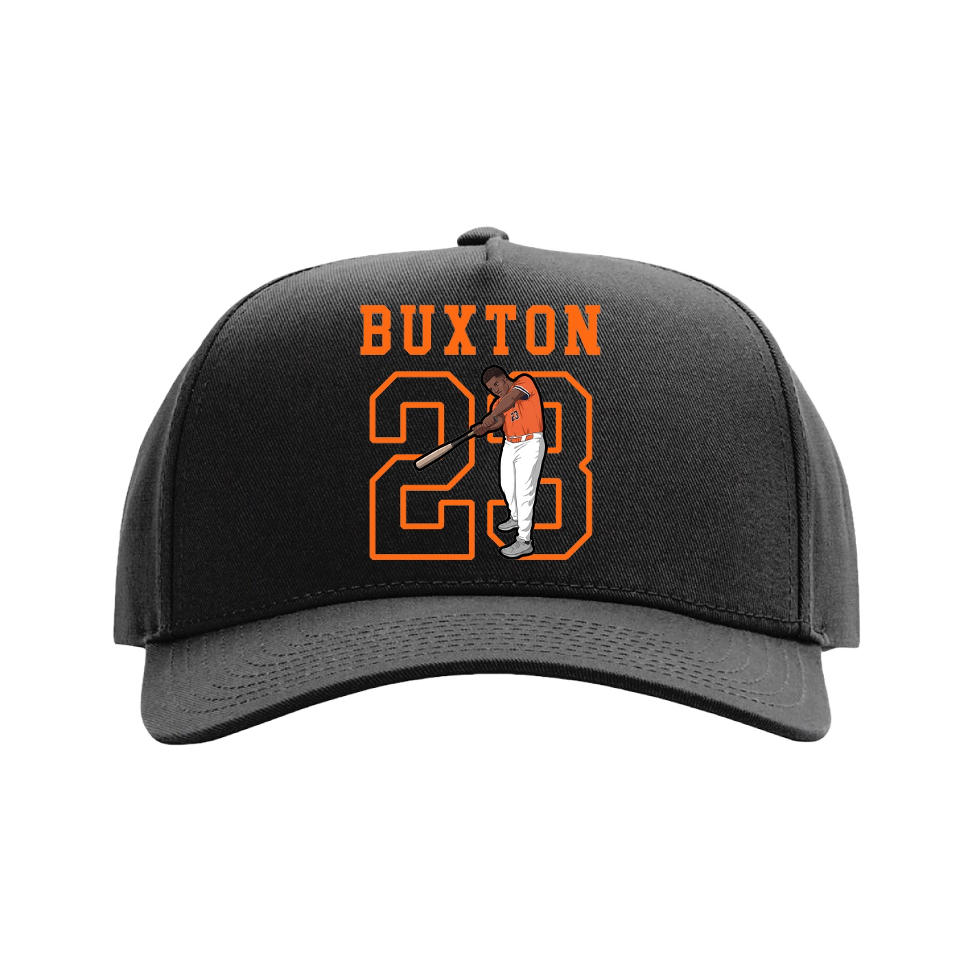 Full Fabric Five-Panel Champ Cap — Shirsey in Black