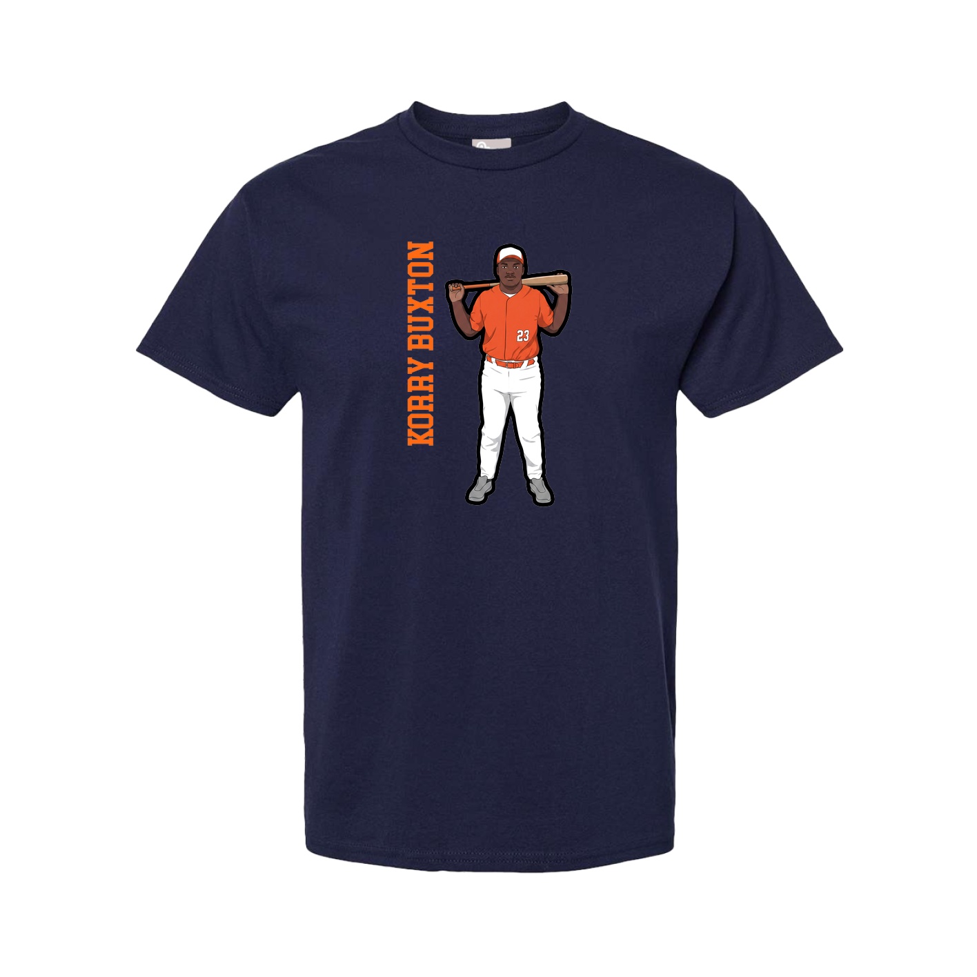 Tee — Name Vertical in Navy