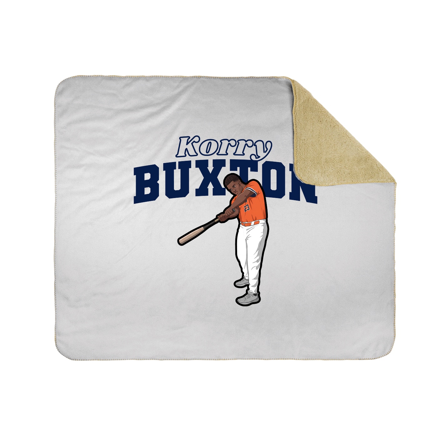 Throw Blanket — Name Arch in White