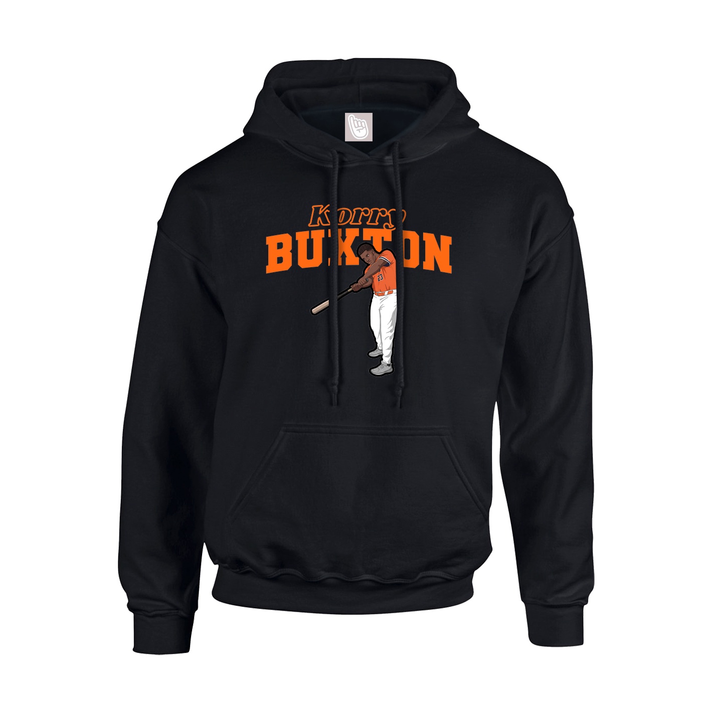 Youth Hoodie — Name Arch in Black