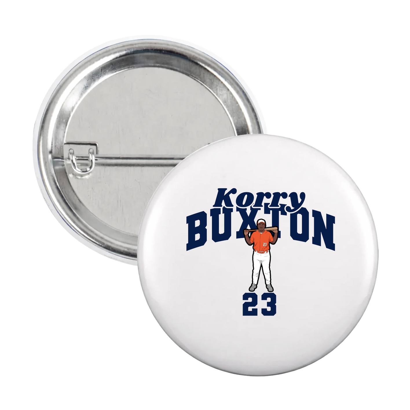 Game Day Button — Signature Arch in White