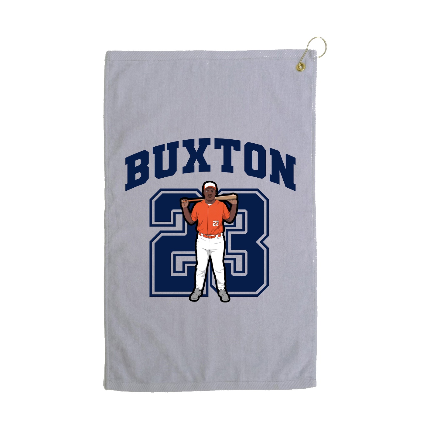 Golf Towel — Number in Grey