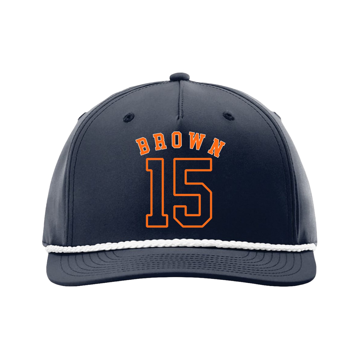 Five-Panel Classic Rope Cap — Shirsey Arch in Navy