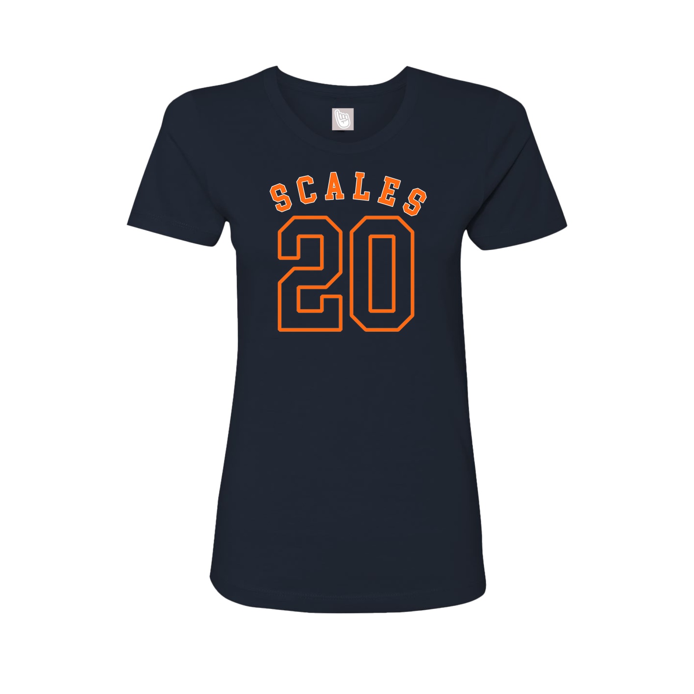 Fitted Women's Tee — Shirsey Arch in Navy