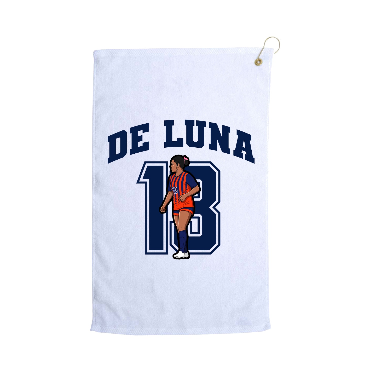 Golf Towel — Number in White